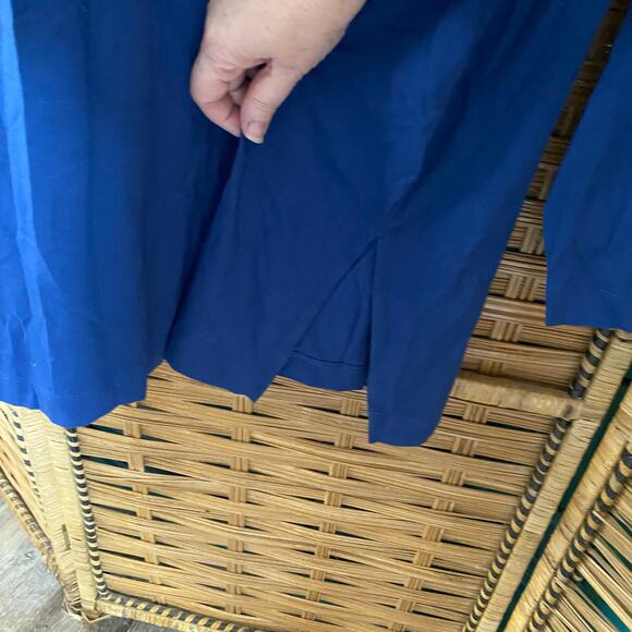 J.Jill Luxe Supima Everyday Turtleneck Tunic Blue 3X comfort long sleeve cozy - Picture 5 of 7